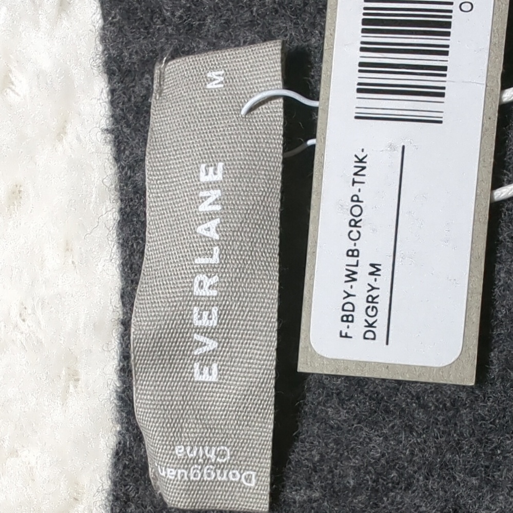Everlane Gray Cropped Sweater Tank Top - Picture 3 of 6